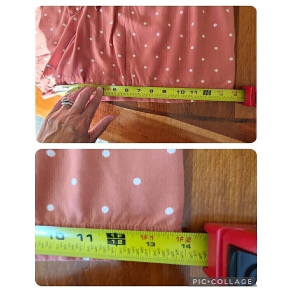 Madewell Drapey Pull-On Shorts Skort Large Polka Dot High Rise Front‎ Tie - Picture 11 of 11